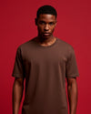 Chocolate Brown 180 GSM Fitted Tee