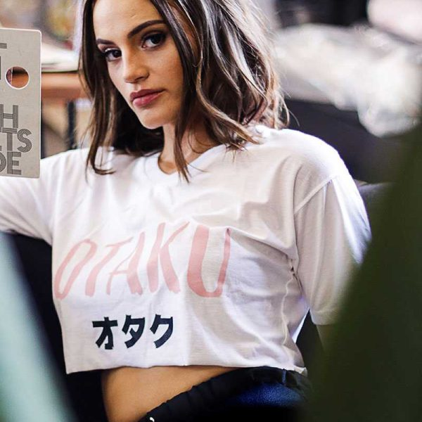Pink Otaku Crop Top