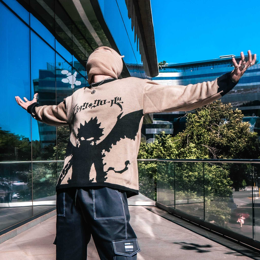 Demon Mode, Black Clover - Knitted Sweater