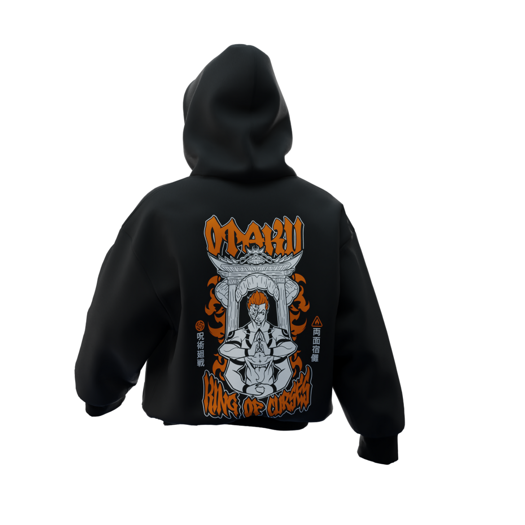 King of Curses - BLK Sukuna JJK Hoodie
