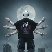 UNSTOPPABLE DUO - Gojo & Geto Oversized pump cover tee