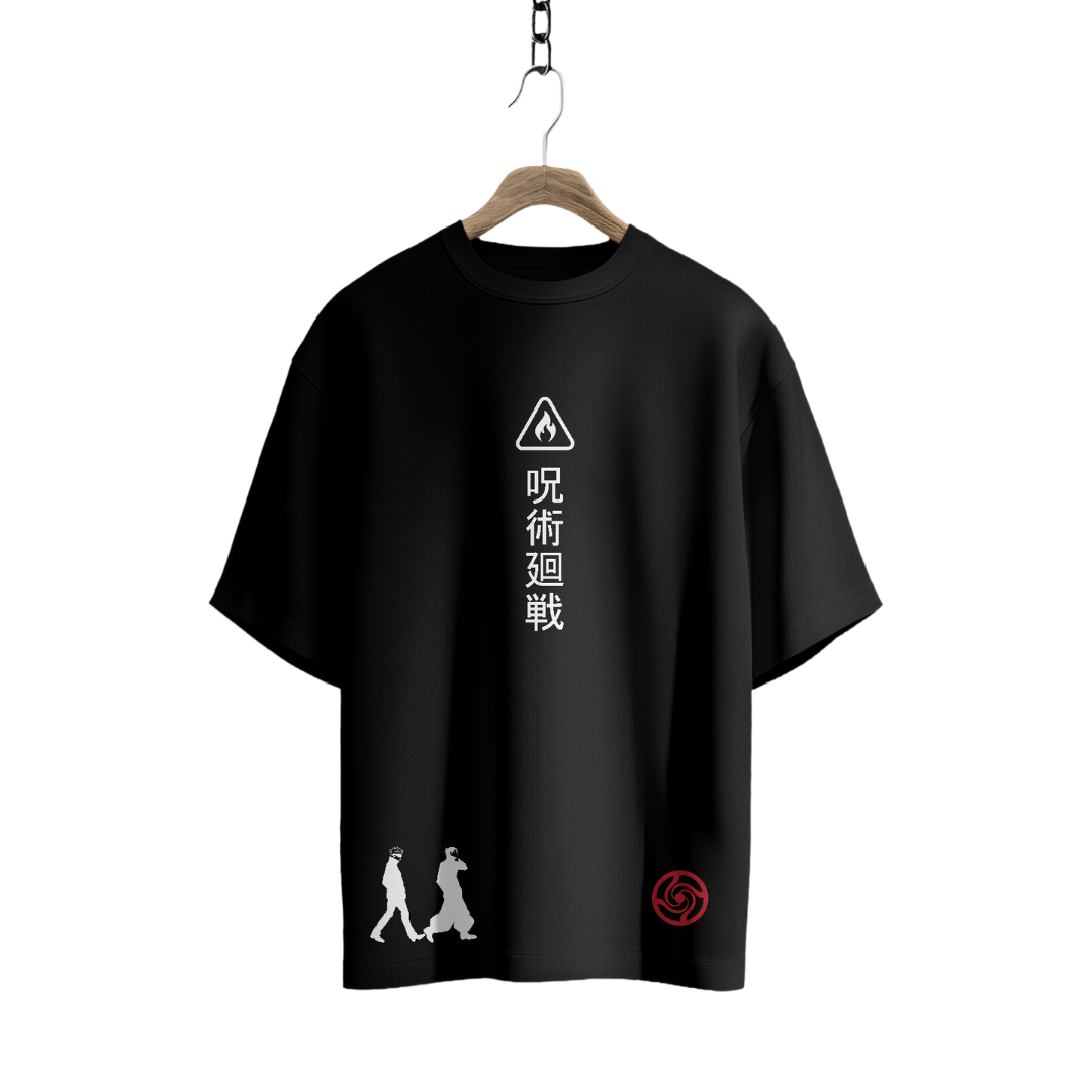 UNSTOPPABLE DUO - Gojo & Geto Oversized pump cover tee