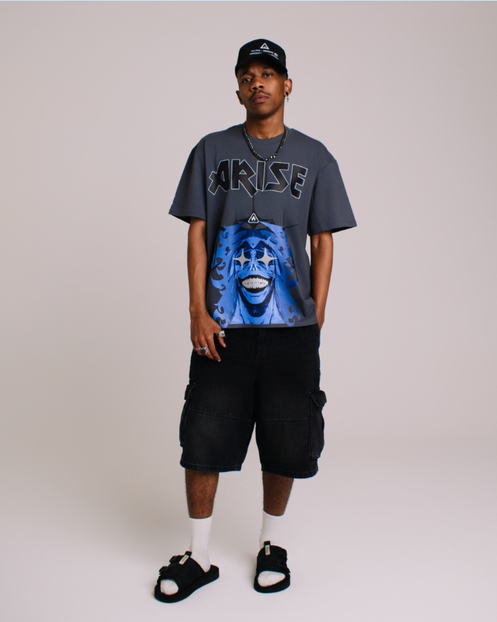 Arise - Reflective Gray Tee