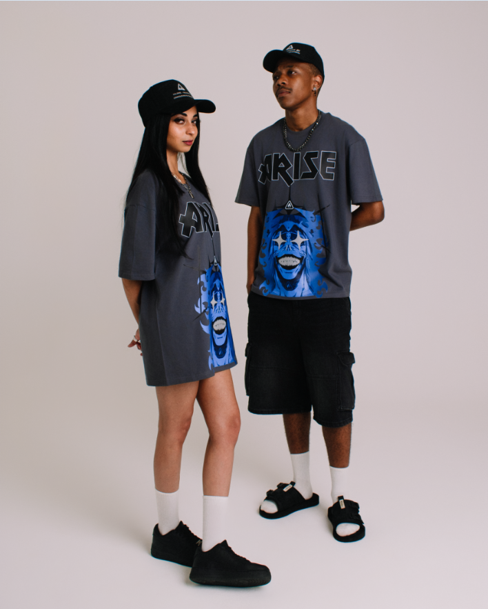 Arise - Reflective Gray Tee