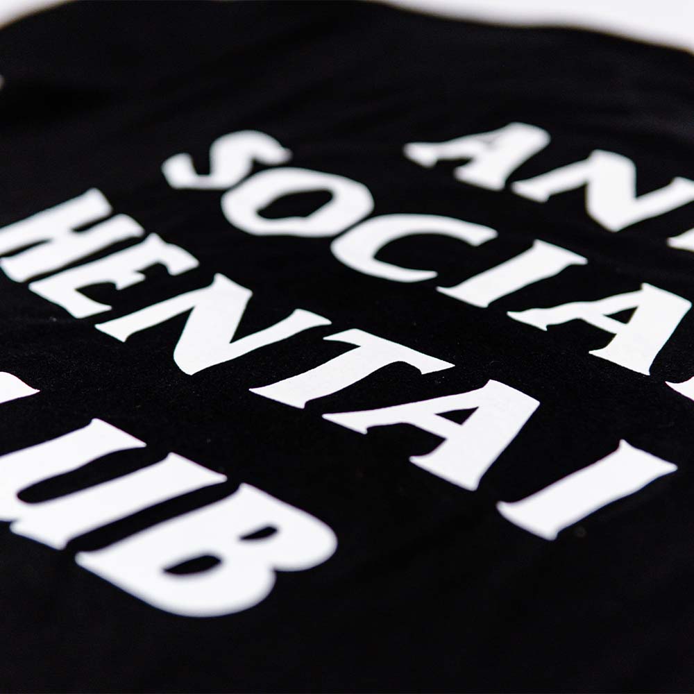 (Clean Version) Anti Social Hentai Club BLK Tee