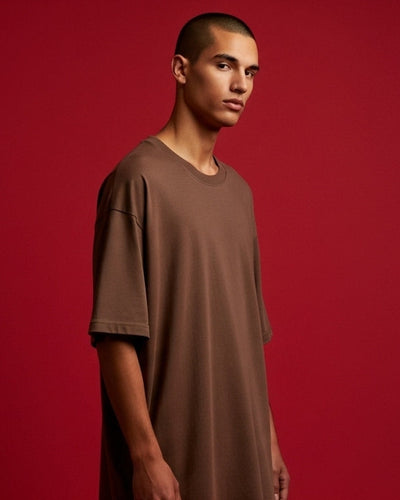 Chocolate Brown 300gsm Heavyweight Tee