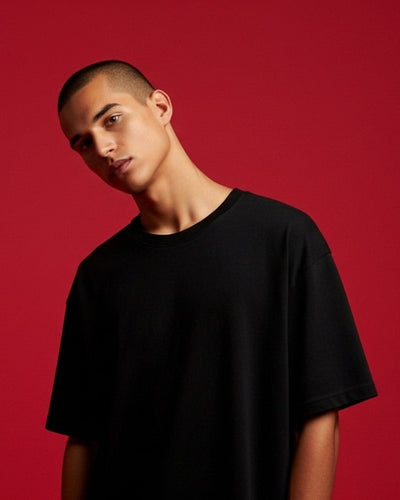 Black 300gsm Heavyweight Tee