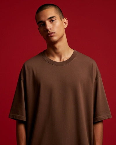 Chocolate Brown 300gsm Heavyweight Tee