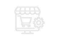 E-Commerce Setup white icon