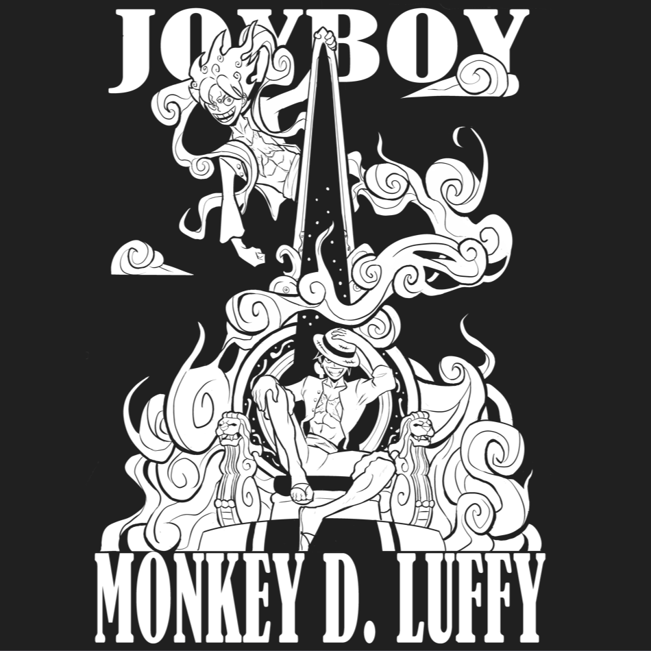 Luffy x Joyboy Black Tee