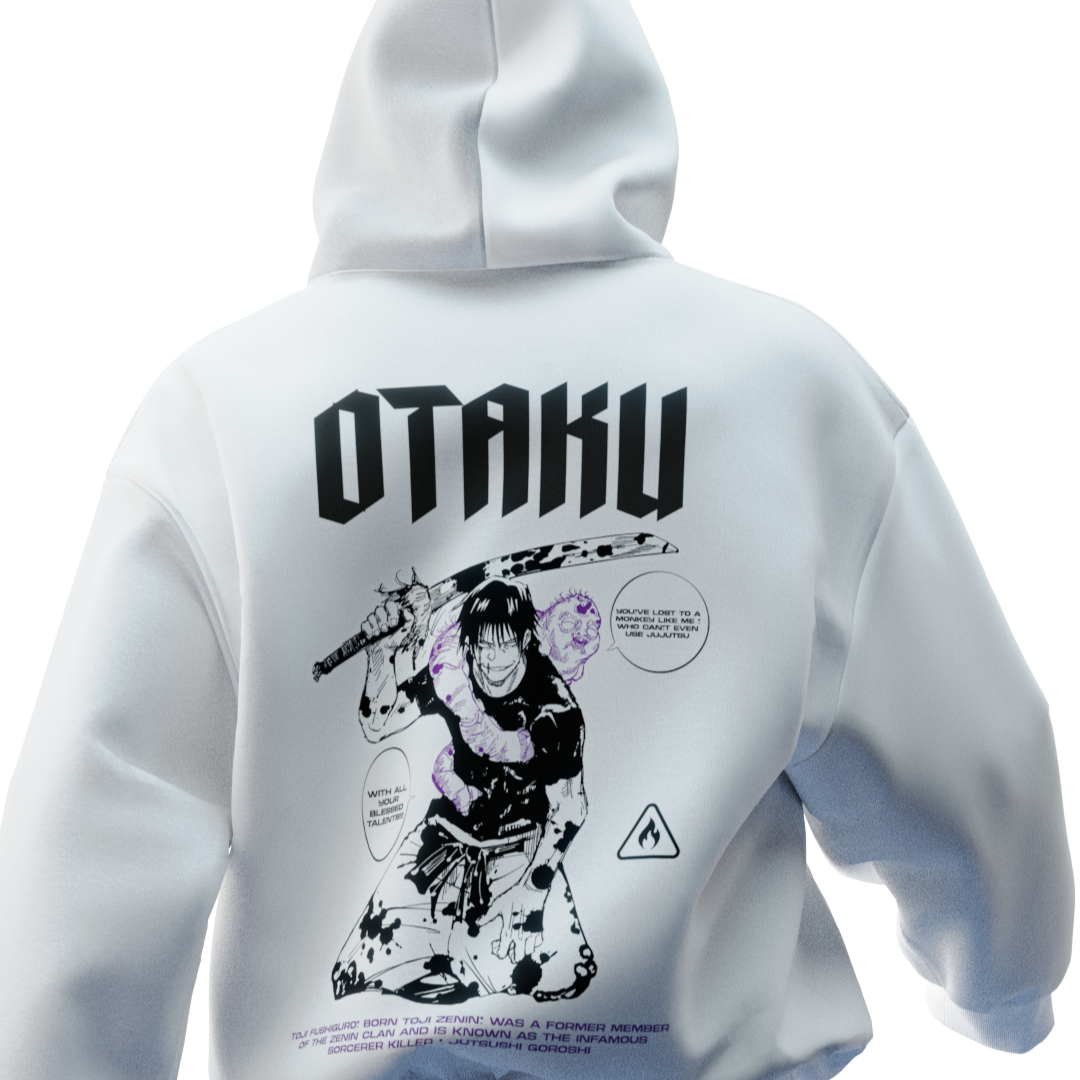 Heavenly Restrictions - JJK Toji Fushiguro WHT Hoodie